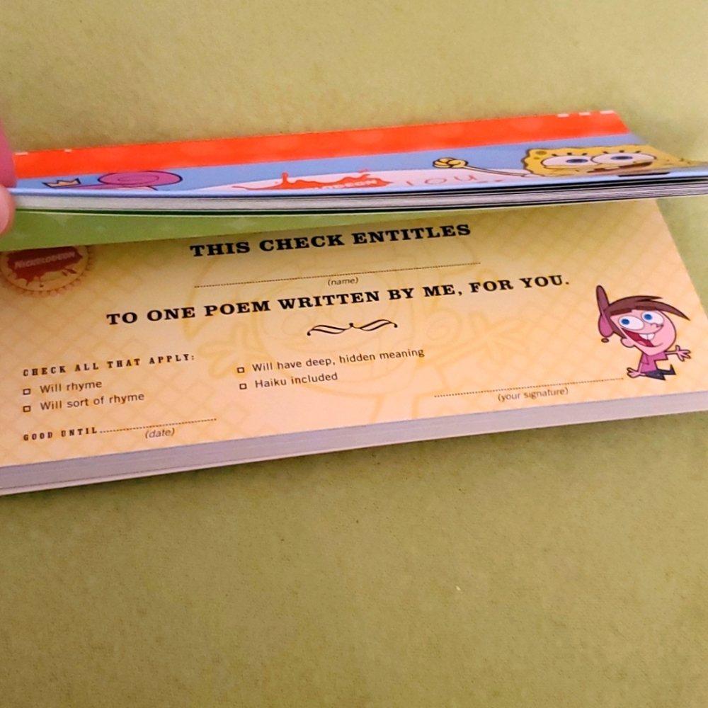Nickelodeon IOU Checkbook - Picture 10 of 10